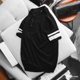 Áo Polo Nam Len ICONDENIM Black Ace
