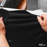 Áo Polo Nam Len ICONDENIM Black Ace