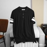 Áo Polo Nam Len ICONDENIM Black Ace