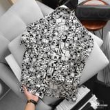 Áo Sơ Mi Nam Cuban ICONDENIM Monochrome Mosaic