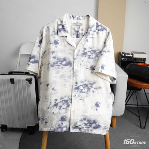 Áo Sơ Mi Nam Cuban ICONDENIM Stone Mist Tie-Dye