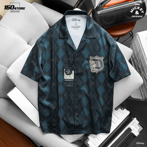Áo Sơ Mi Nam Cuban Tay Ngắn ICONDENIM Donald Emblem Form Relaxed