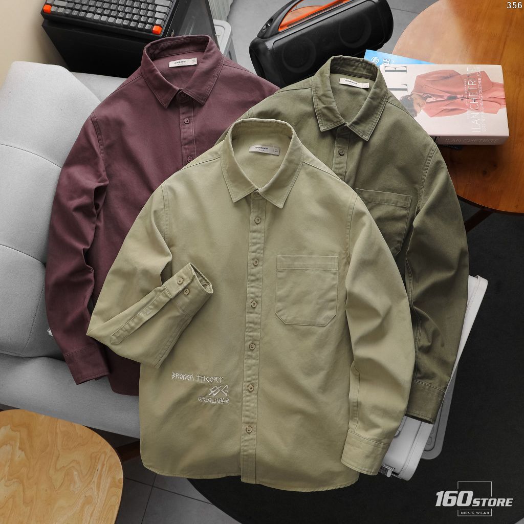 Áo Sơ Mi Nam Tay Dài ICONDENIM Monotype