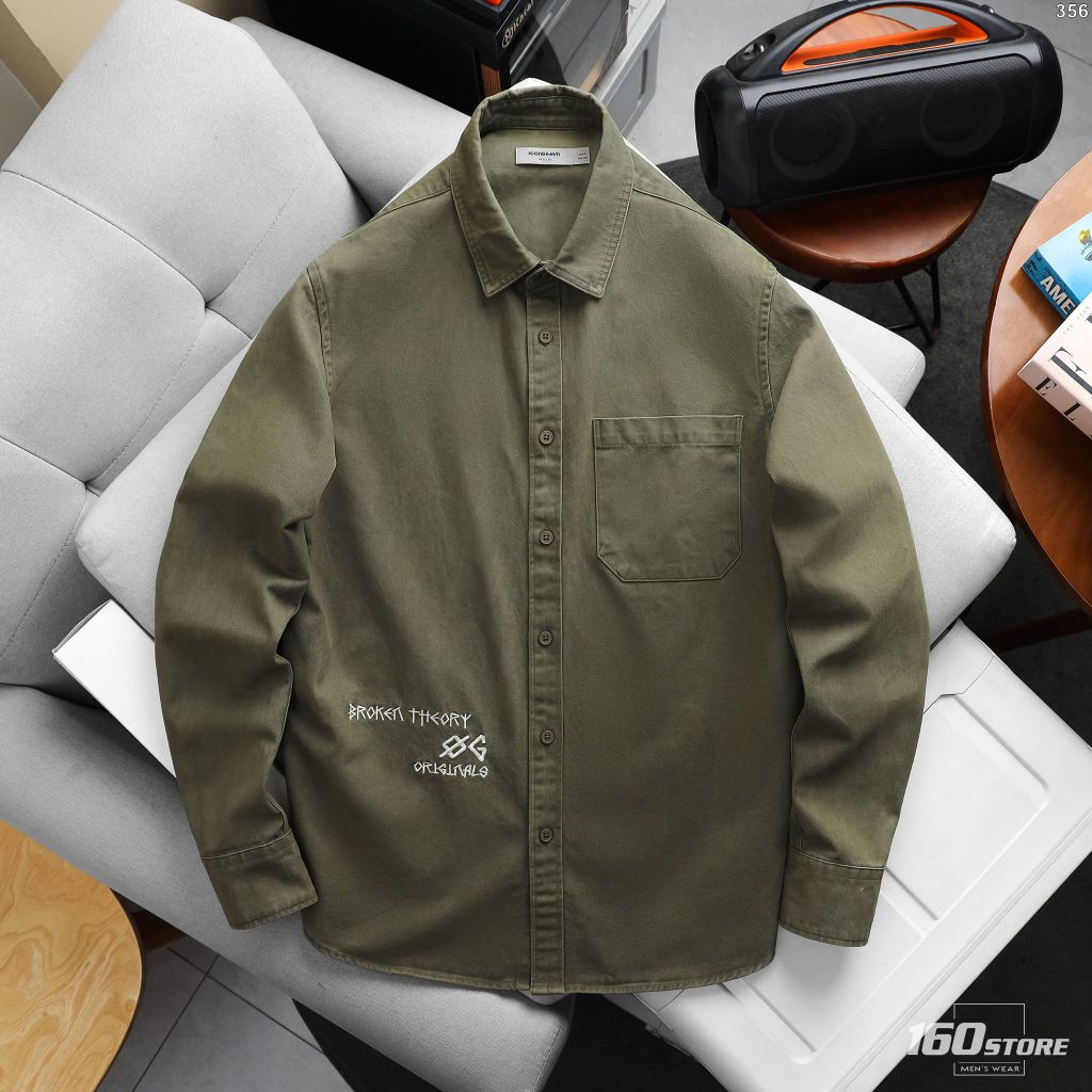 Áo Sơ Mi Nam Tay Dài ICONDENIM Monotype