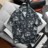 Áo Sơ Mi Nam Tay Ngắn Cuban ICONDENIM Midnight Garden