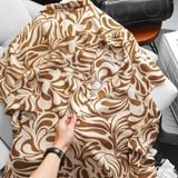 Áo Sơ Mi Nam Tay Ngắn Cuban ICONDENIM Whirling Petals
