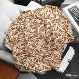 Áo Sơ Mi Nam Tay Ngắn Cuban ICONDENIM Whirling Petals