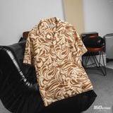 Áo Sơ Mi Nam Tay Ngắn Cuban ICONDENIM Whirling Petals