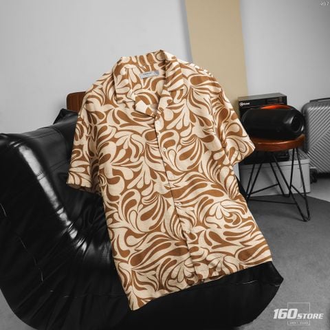 Áo Sơ Mi Nam Tay Ngắn Cuban ICONDENIM Whirling Petals