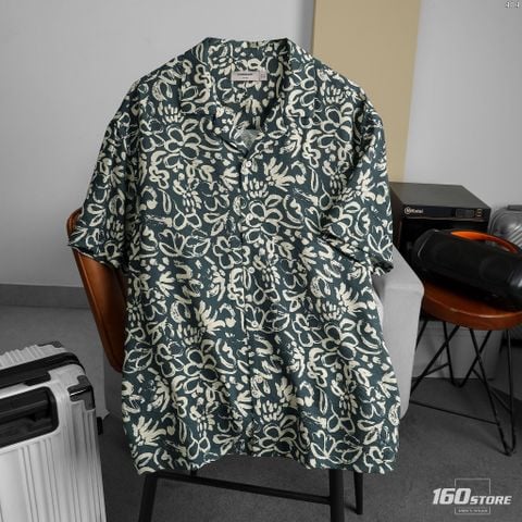 Áo Sơ Mi Nam Tay Ngắn Cuban ICONDENIM Wildbloom
