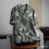 Áo Sơ Mi Nam Tay Ngắn ICONDENIM Dark Smoke Form Relaxed