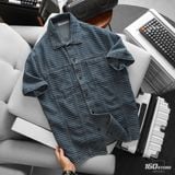 Áo Sơ Mi Nam Tay Ngắn ICONDENIM Gridline