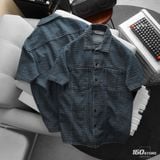 Áo Sơ Mi Nam Tay Ngắn ICONDENIM Gridline