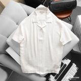 Áo Sơ Mi Nam Tay Ngắn Linen Cuban ICONDENIM Sandrift