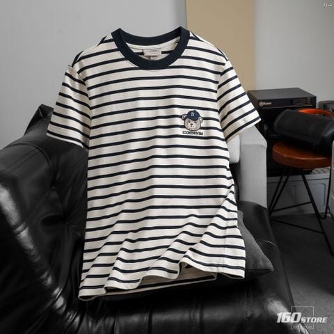 Áo Thun Nam ICONDENIM Classic Bear Stripe Form Regular