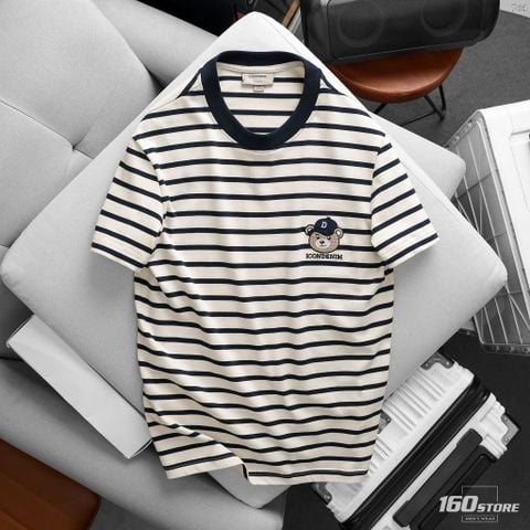 Áo Thun Nam ICONDENIM Classic Bear Stripe Form Regular