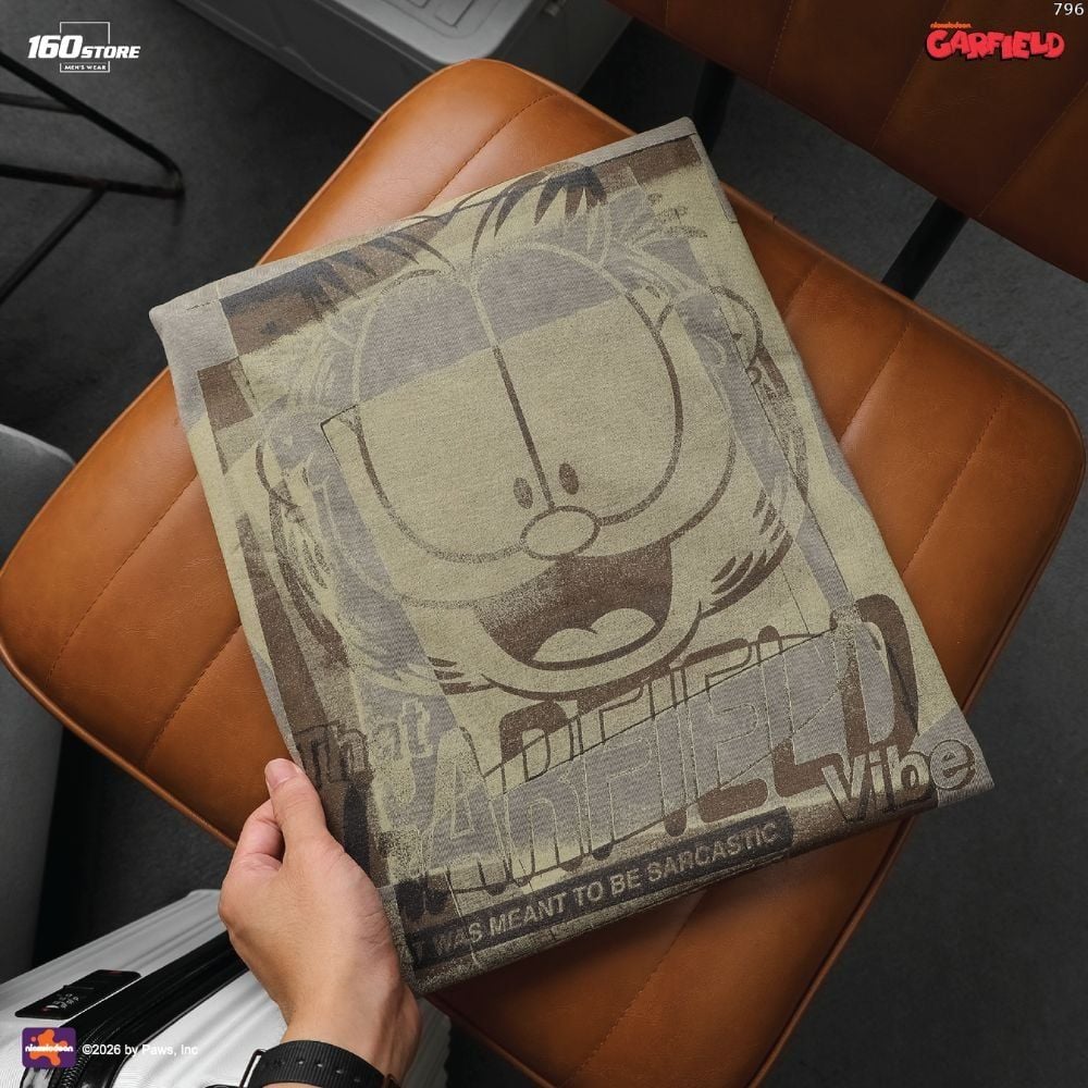 Áo Thun Nam ICONDENIM Garfield Faded Vintage Form Boxy