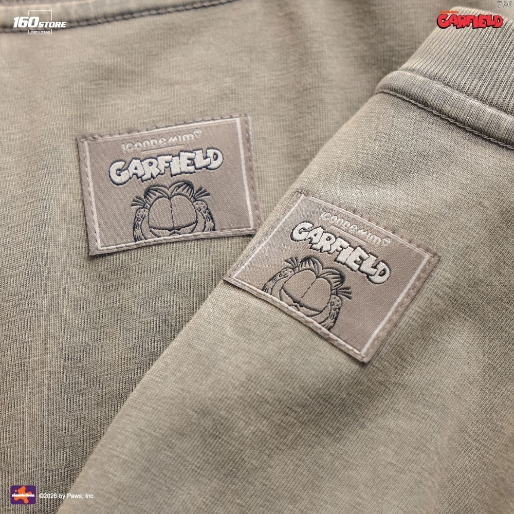 Áo Thun Nam ICONDENIM Garfield Faded Vintage Form Boxy