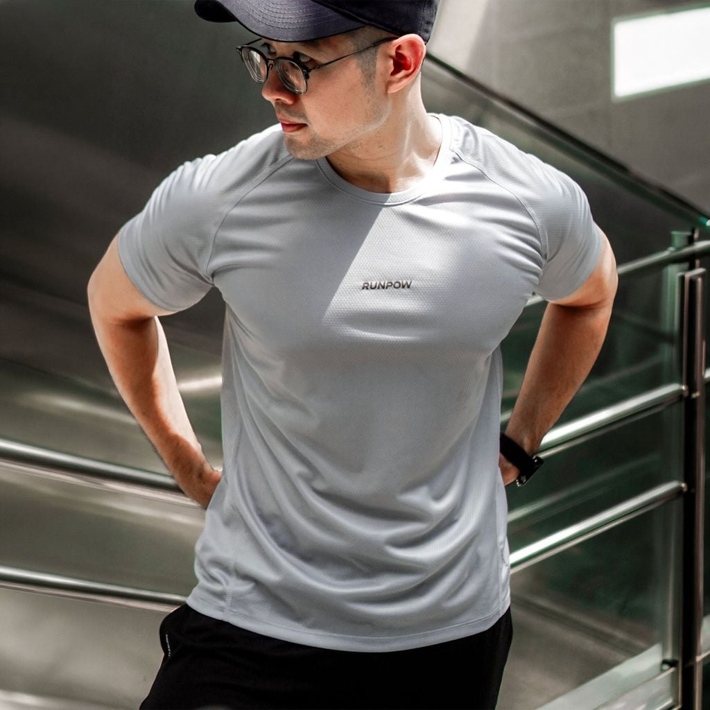 Áo Thun Nam RUNPOW Raglan Active Form Slim Fit