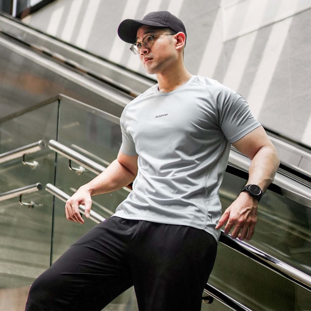 Áo Thun Nam RUNPOW Raglan Active Form Slim Fit