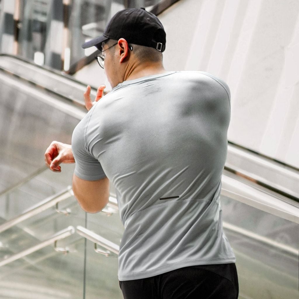 Áo Thun Nam RUNPOW Raglan Active Form Slim Fit