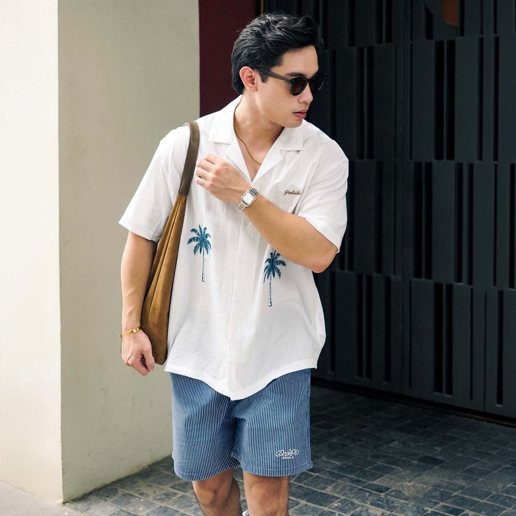 Quần Short Nam ICONDENIM Striped Form Regular