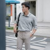 Áo Sơ Mi Nam Tay Dài ICONDENIM ID Embroidery Stripped Shirt