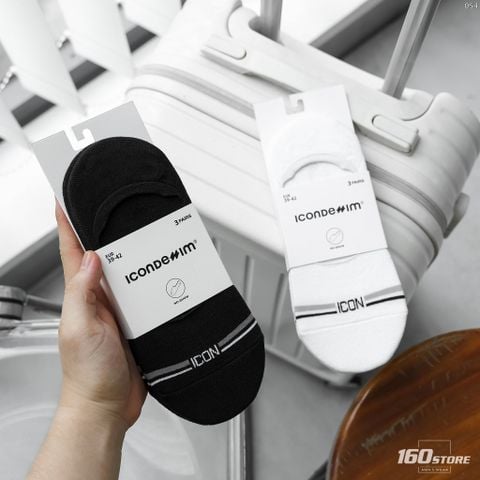 Combo 3 Vớ Nam No-Show ICONDENIM Pure Ease