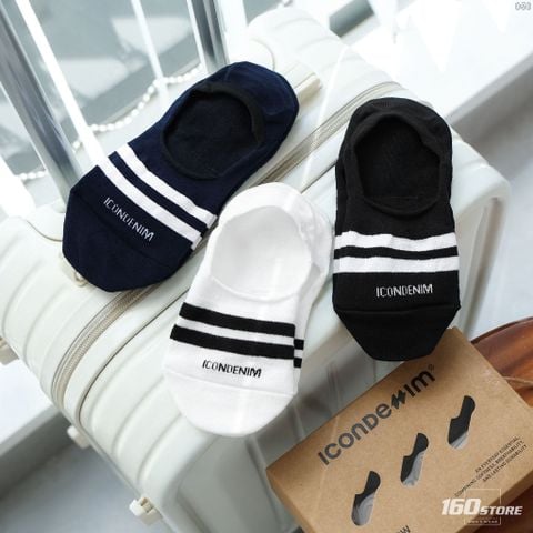 Combo 3 Vớ Nam No-Show ICONDENIM Twinline
