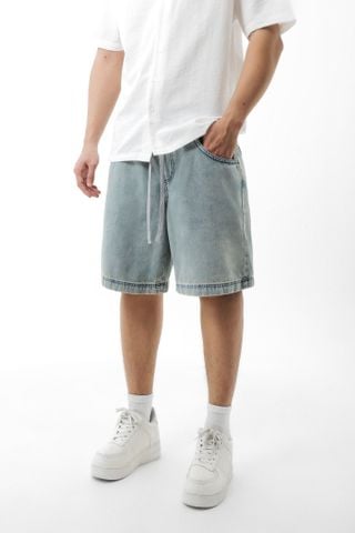 Quần Short Nam Bermuda Denim Form Baggy