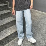 Quần Jean Nam ICONDENIM Edge Link Light Blue Form Baggy