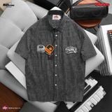 Áo Sơ Mi Nam Tay Ngắn ICONDENIM Garfield Preppy Paws Check Form Relaxed