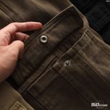 Quần Cargo Kaki Nam ICONDENIM Washed