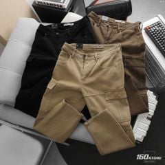 Quần Cargo Kaki Nam ICONDENIM Washed