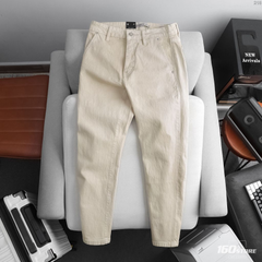 Quần Jean Nam ICONDENIM Beige Basic Straight