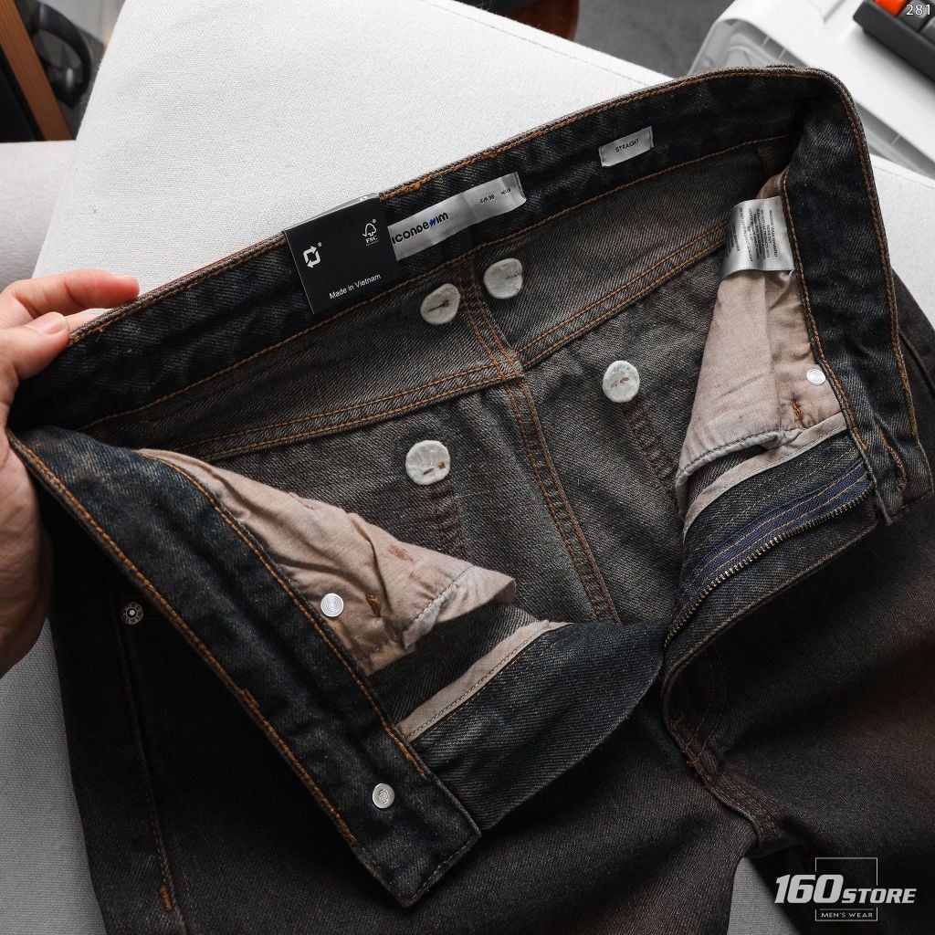 Quần Jeans Nam ICONDENIM Vintage Brown