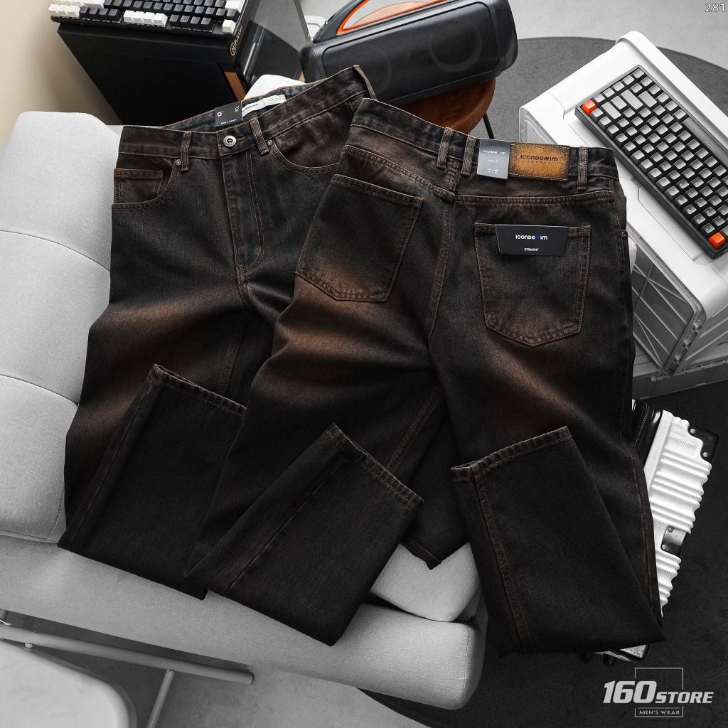 Quần Jeans Nam ICONDENIM Vintage Brown