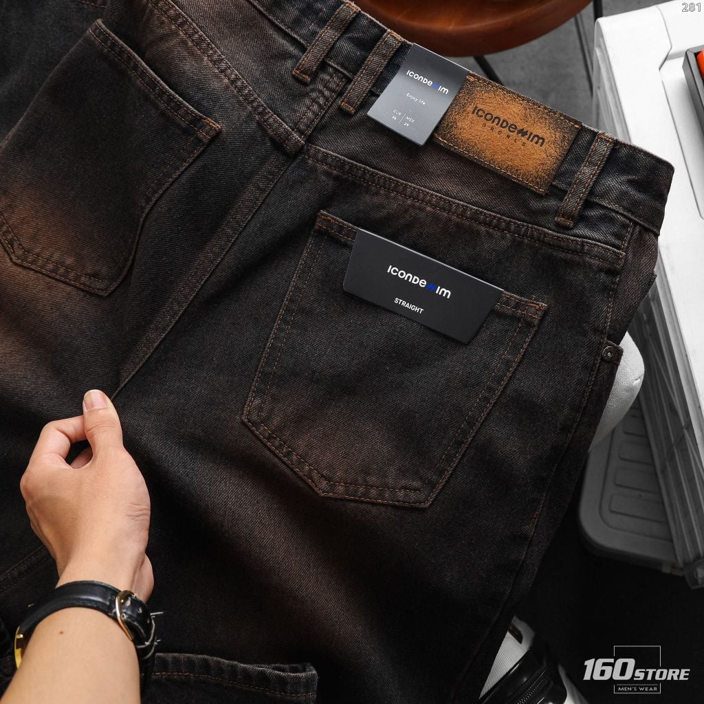 Quần Jeans Nam ICONDENIM Vintage Brown