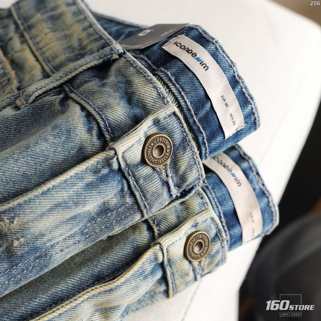 Quần Jeans Nam ICONDENIM Vintage Washed Blue Baggy