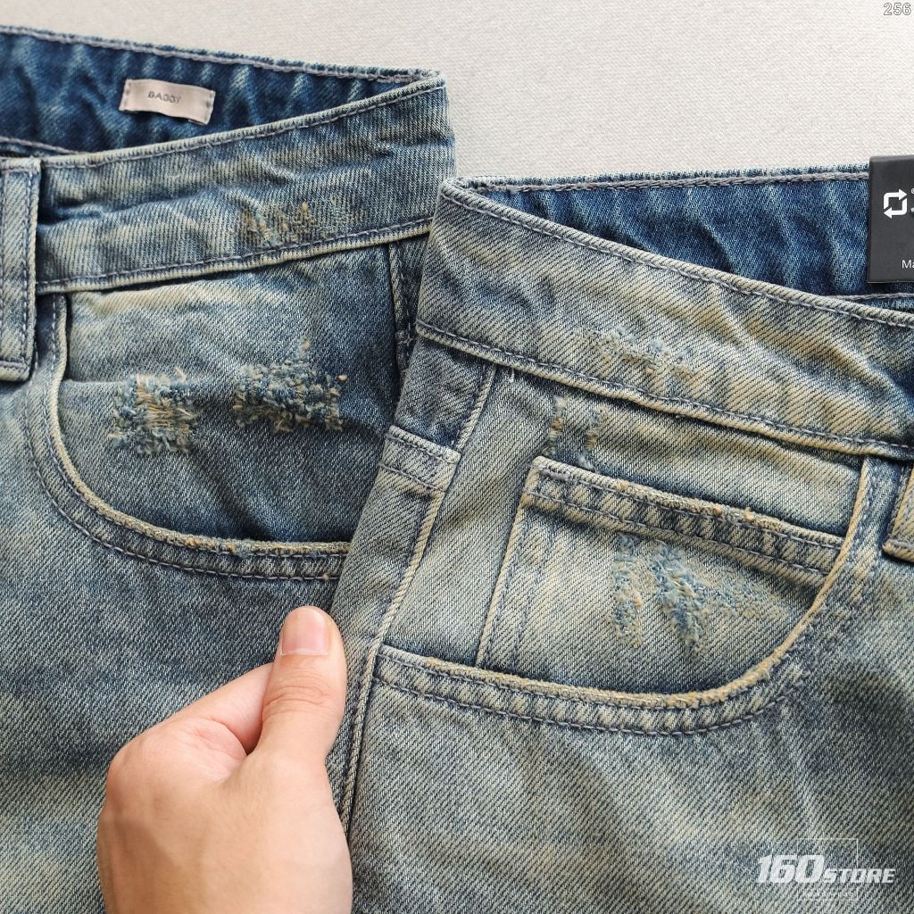 Quần Jeans Nam ICONDENIM Vintage Washed Blue Baggy