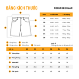 Quần Short Nam Pique Lưng Thun Trim Edge Form Regular
