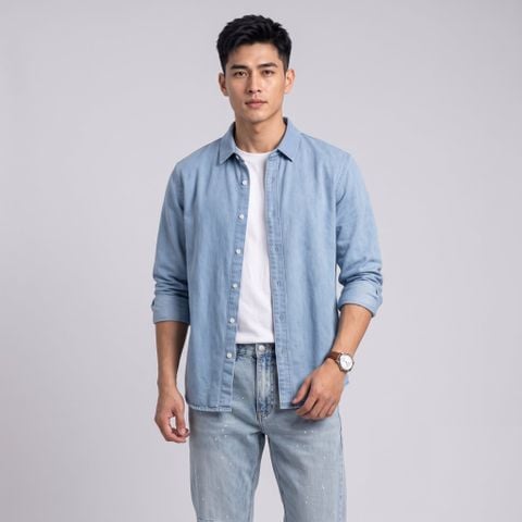 Áo Sơ Mi Nam Tay Dài ICONDENIM Fadeline Form Regular