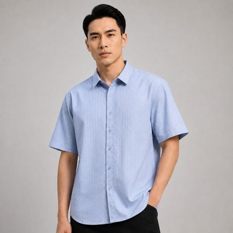 Áo Sơ Mi Nam Tay Ngắn ICONDENIM Breezy