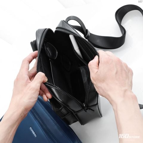 Túi Đeo Chéo Nam ICONDENIM PU Multi-Pocket