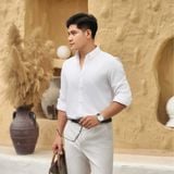 Áo Sơ Mi Nam Tay Dài ICONDENIM Elegant Stripe Harmony