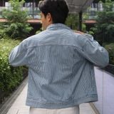 Áo Khoác Denim Nam Stripe Trucker Form Regular