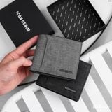 Ví Da Nam ICONDENIM Urban Stitch Bifold