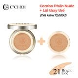 C'Choi - Combo Phấn Nước + Lõi Herbal DD Cushion 15g x 2 - No.21 - Bright Tone