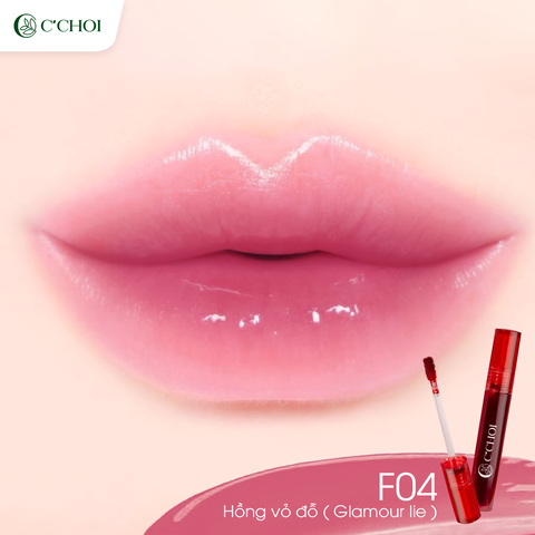 Son Tint Lựu Đỏ - Hồng Vỏ Đỗ - F04 Glamour Lie - Fresh Punica Lip Tint