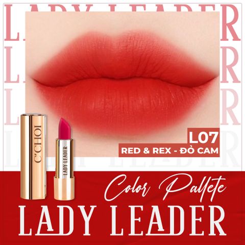 Son Lady Leader Đỏ Cam - L07 - Red & Rex